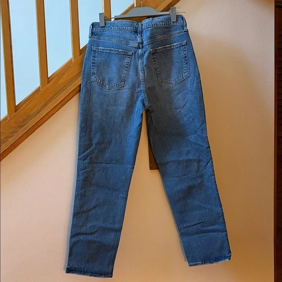 New GAP High Rise Cheeky Straight Size 30 Long medium blue - Picture 10 of 12